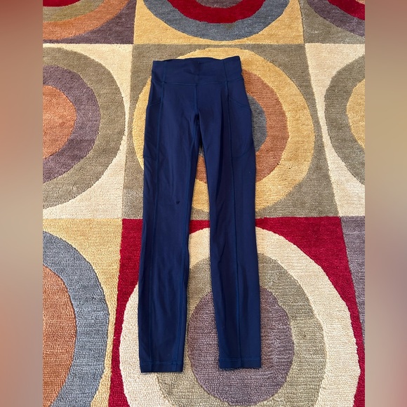 Lululemon Athletica All The Right Places Pant II Dark Blue Leggings 25” Size 2 - Picture 1 of 9